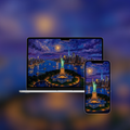 Statue of Liberty — Impasto Wallpaper (iPhone + Desktop)