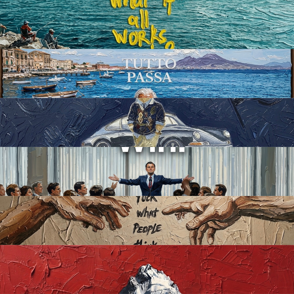 Motivation Collection — 6 Impasto Wallpaper Pack (iPhone + Desktop)