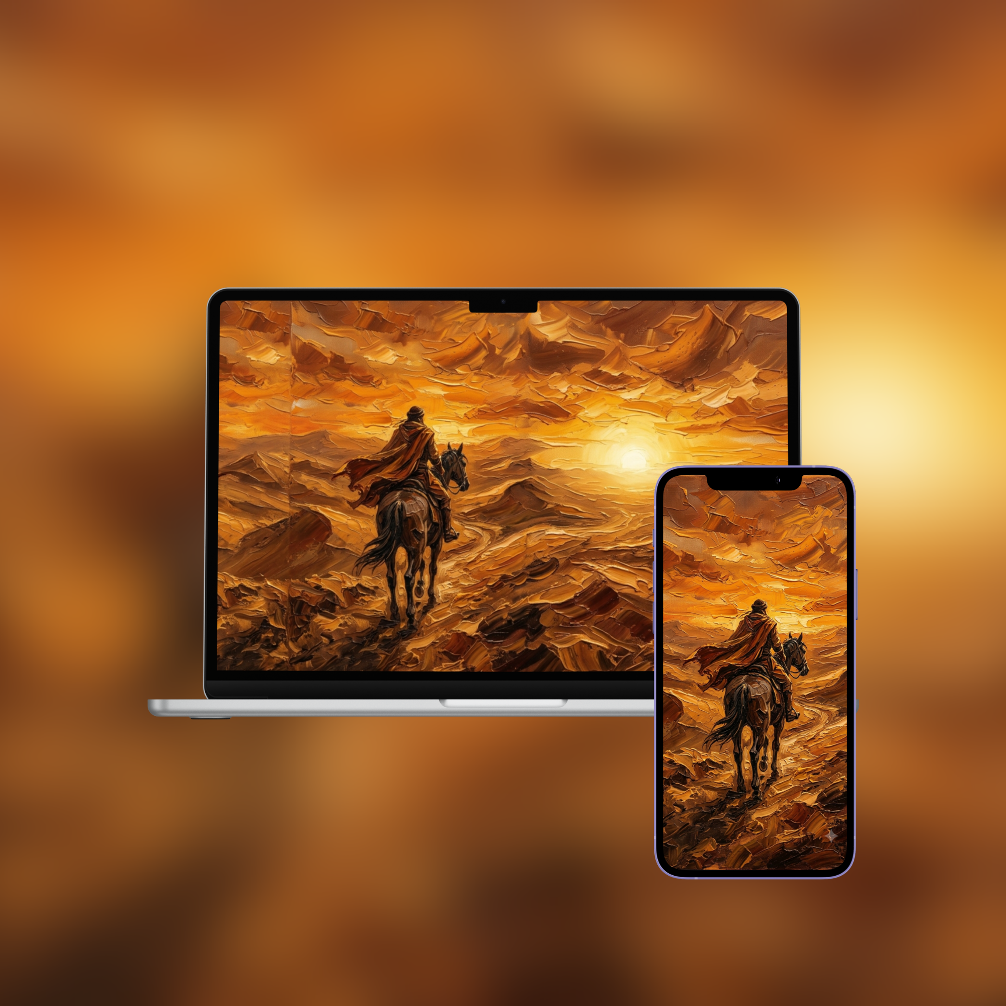 Arabian Collection — 6 Impasto Wallpaper Pack (iPhone + Desktop)