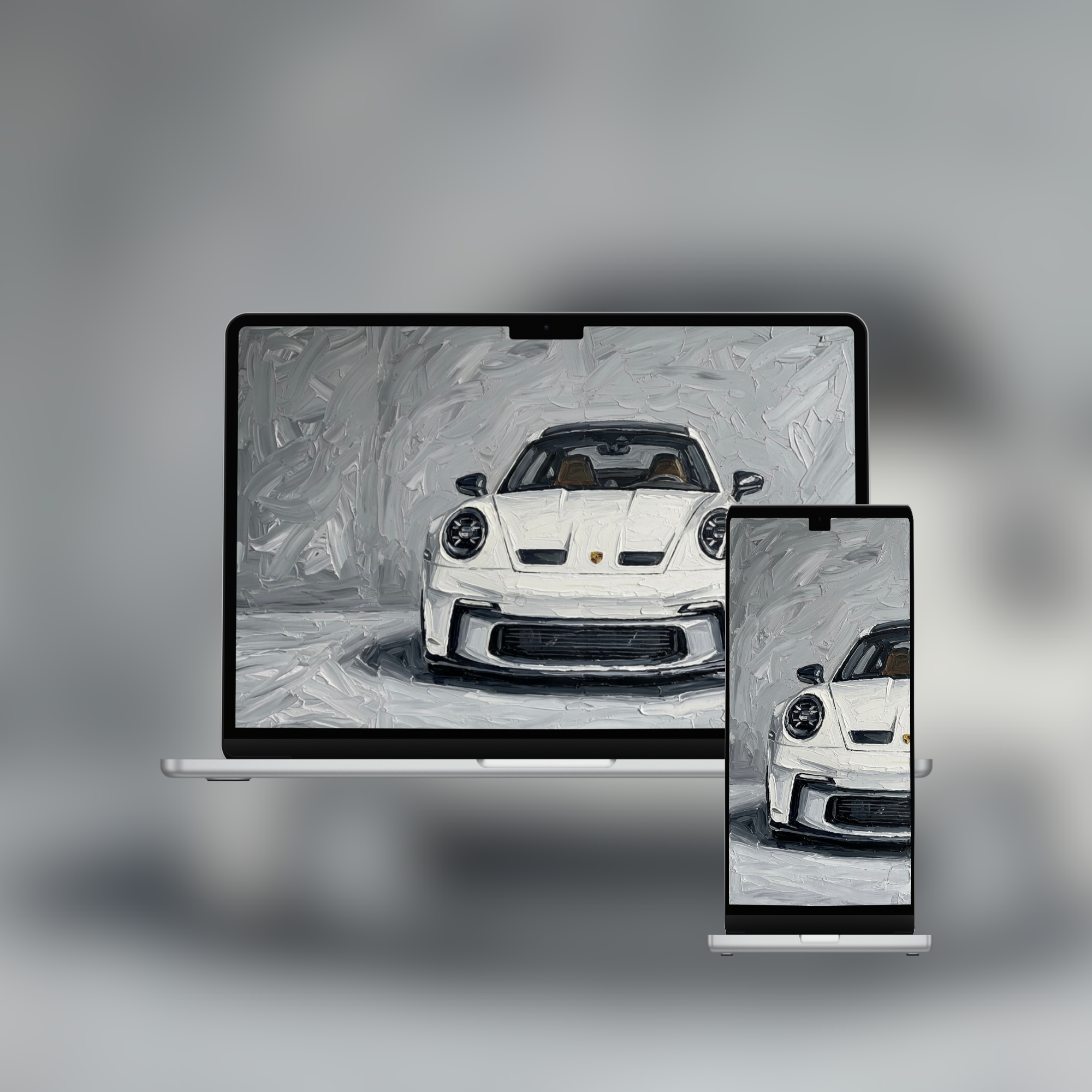 Cars Collection — 6 Impasto Wallpaper Pack (iPhone + Desktop)