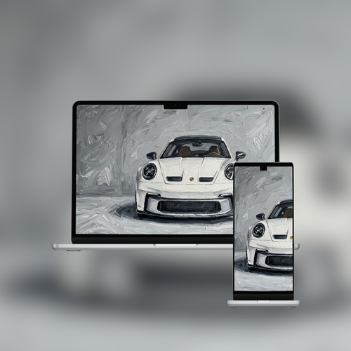Cars Collection — 6 Impasto Wallpaper Pack (iPhone + Desktop)