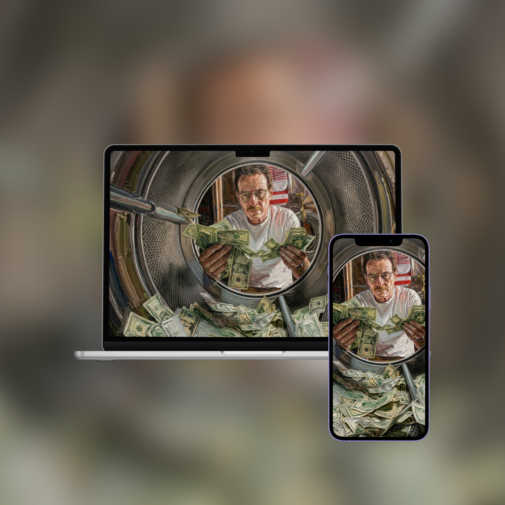 Heisenberg Collection — 6 Impasto Wallpaper Pack (iPhone + Desktop)