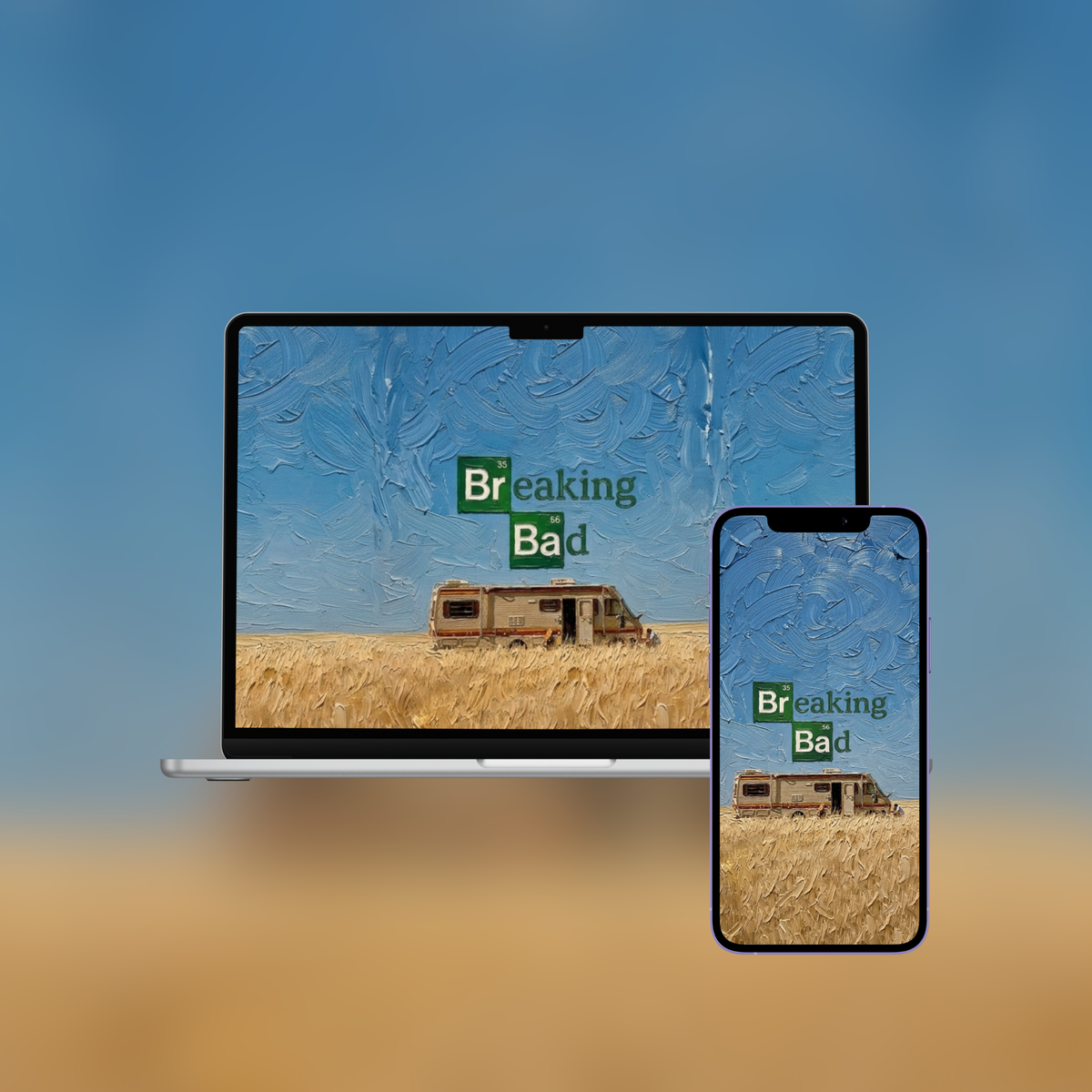 Heisenberg Collection — 6 Impasto Wallpaper Pack (iPhone + Desktop)