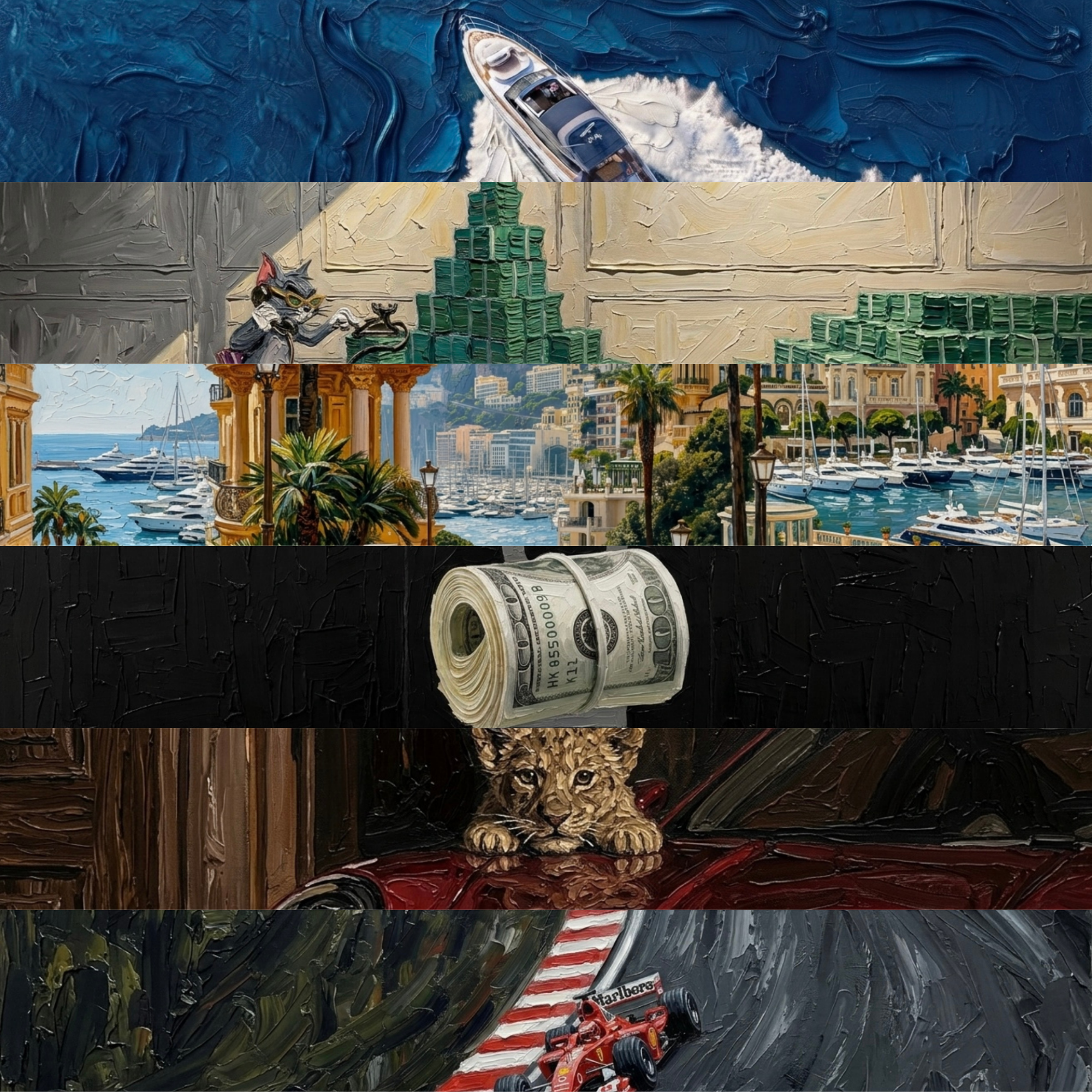 Luxury Collection — 6 Impasto Wallpaper Pack (iPhone + Desktop)