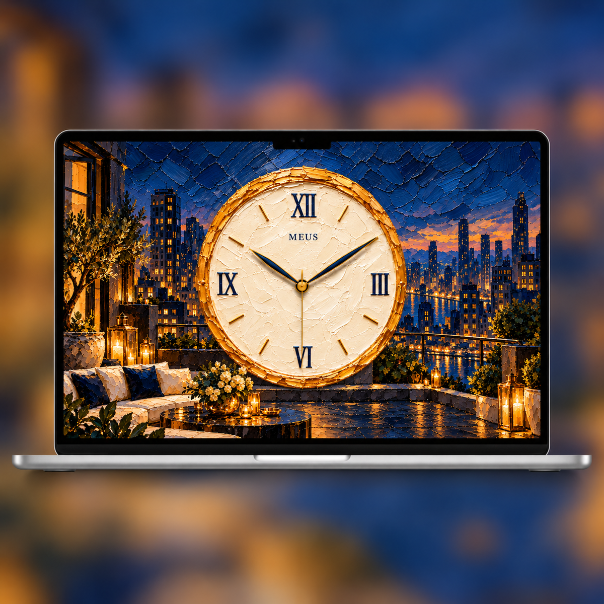 After Hours impasto clock screensaver included in the complete collection