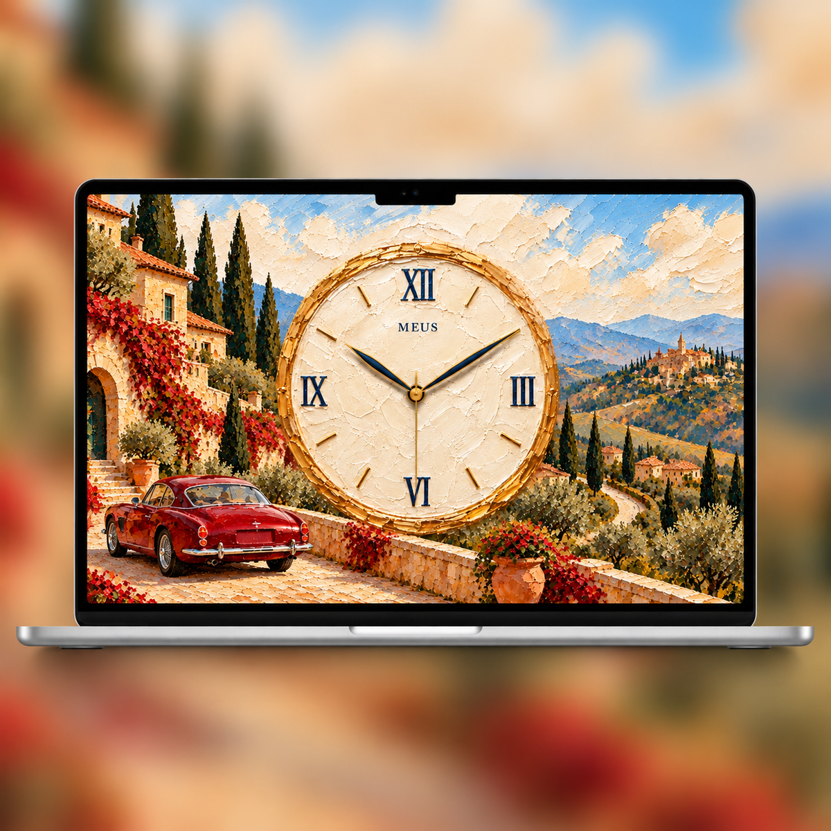 Grand Tour impasto clock screensaver included in the complete collection
