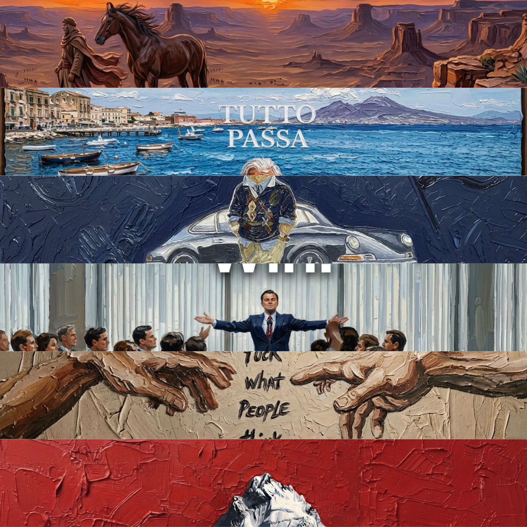 I Always Win — Impasto Wallpaper (iPhone + Desktop)