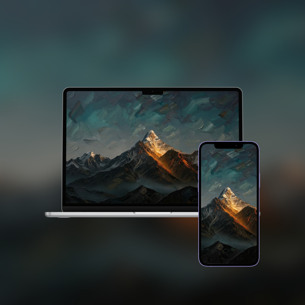 Nature Collection — 6 Impasto Wallpaper Pack (iPhone + Desktop)