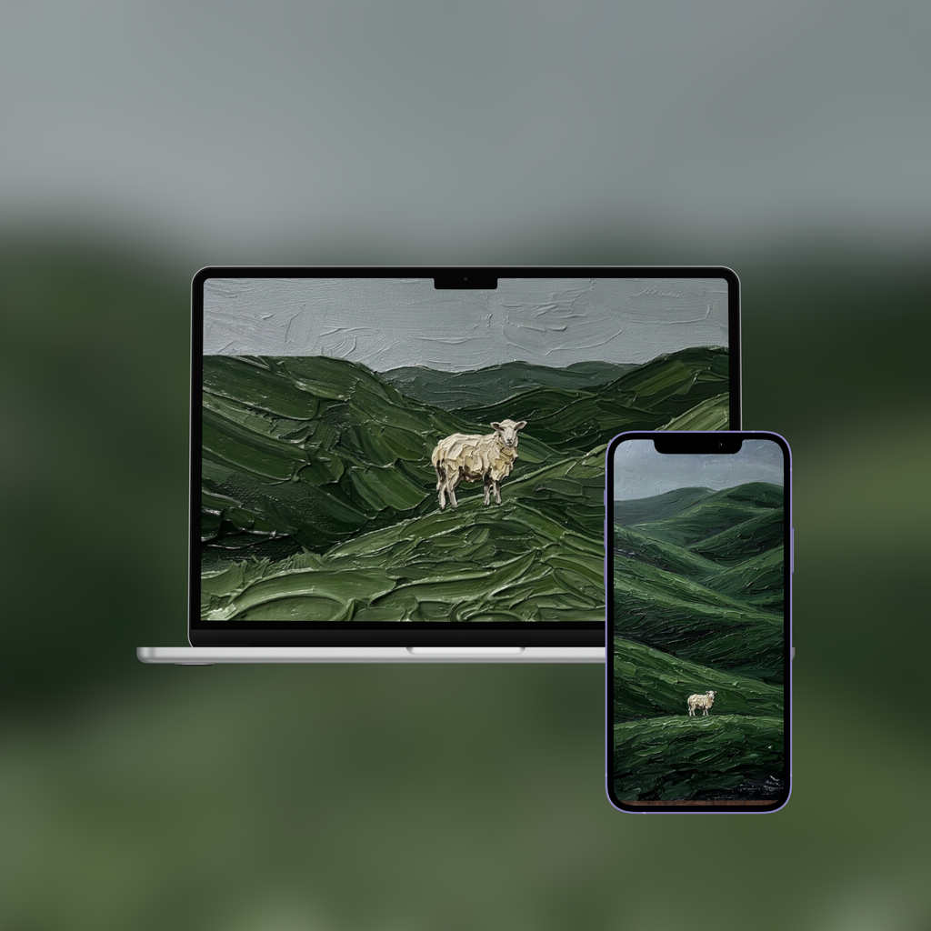 Nature Collection — 6 Impasto Wallpaper Pack (iPhone + Desktop)